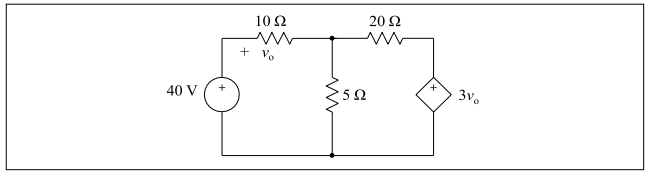 (a) Solve the voltage v0 in Figure 8 by using mesh analysis.