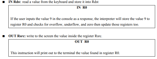 you will implement an assembly language interpreter that will run assembly language instructions