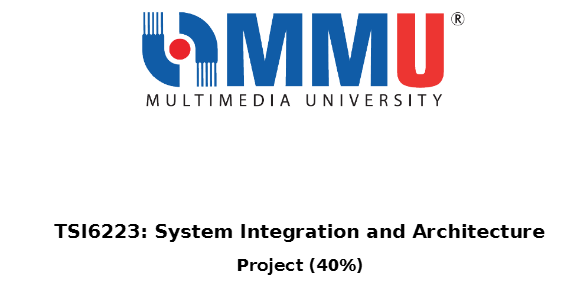 TSI6223 System Integration and Architecture Project 2, 2026 MMU